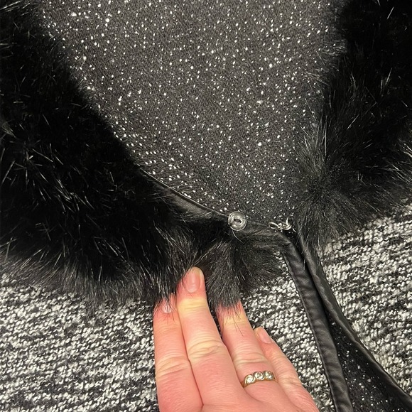 Talbots Removable Faux Fur-Trim Collar Longline Boucle Vest, Women's Size 1X‎ - Picture 9 of 11